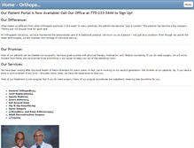 Tablet Screenshot of orthopaedicsolutionsmd.com
